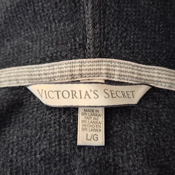 Victoria Secret Hoodie Logo Angel vs Angel Gray Long Sleeve Size L - Picture 10 of 10